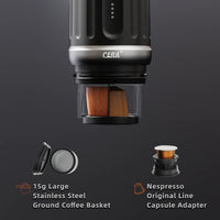 Cerapresso Portable Espresso Machine (Cosmo Gray)