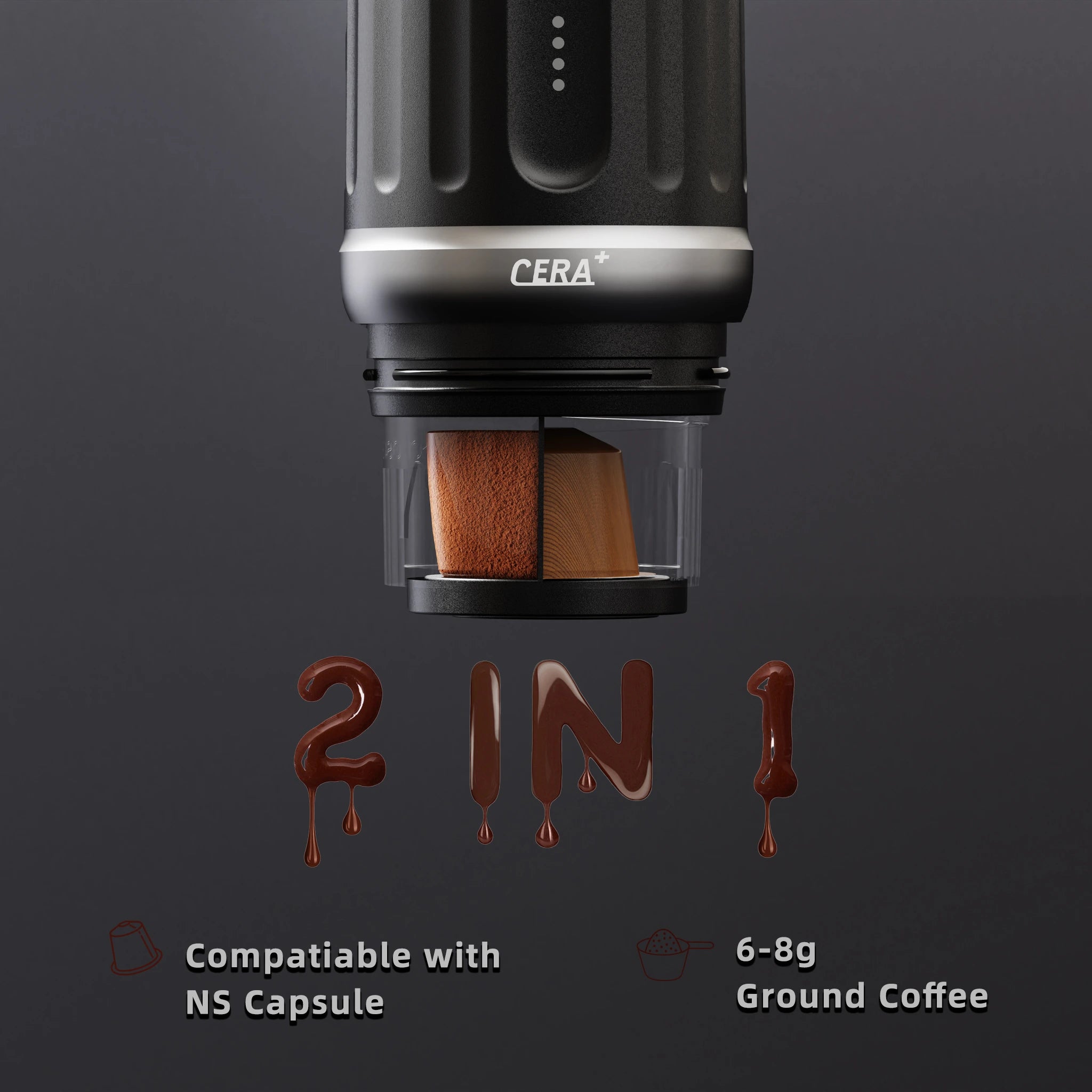 Cerapresso Portable Espresso Machine (Cosmo Gray)