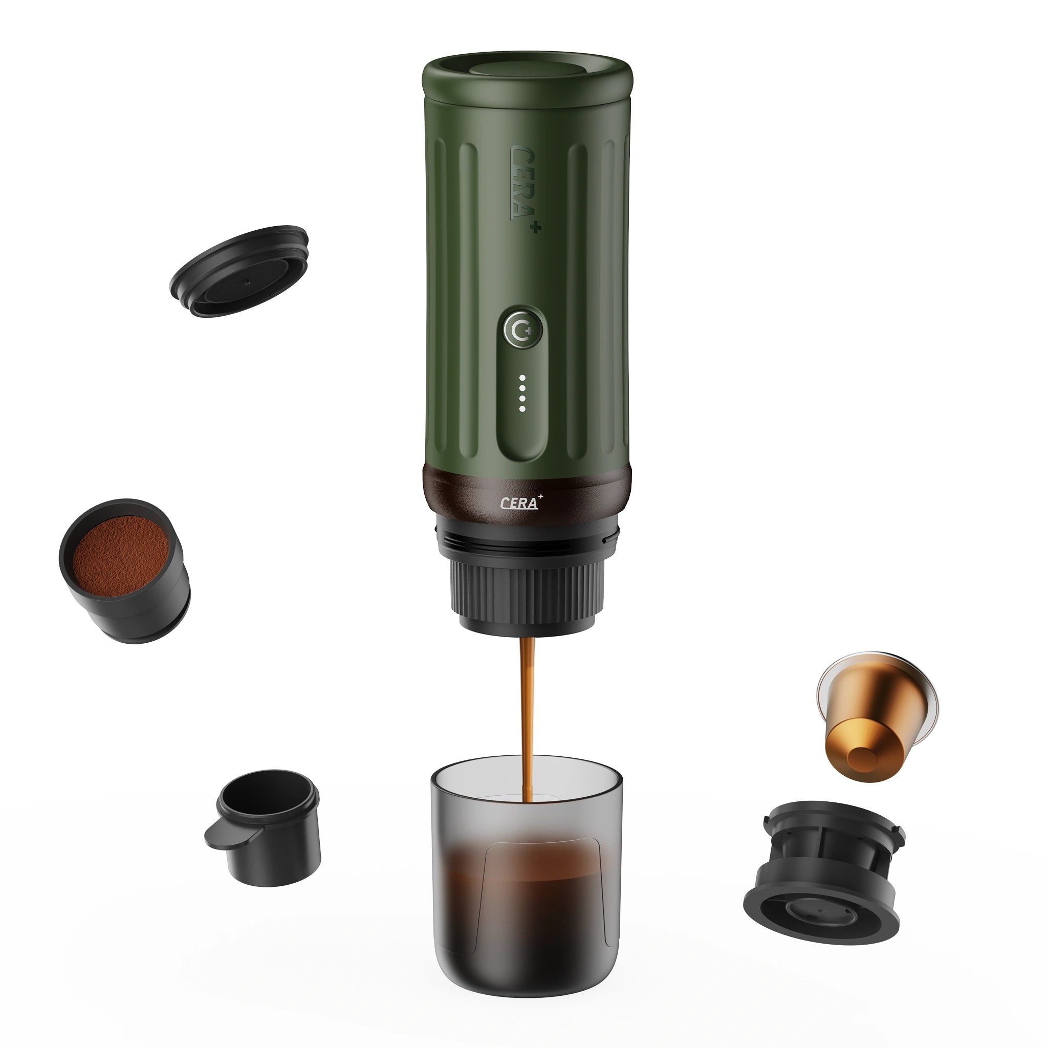 Cerapresso Portable Espresso Machine (Arabia Green)