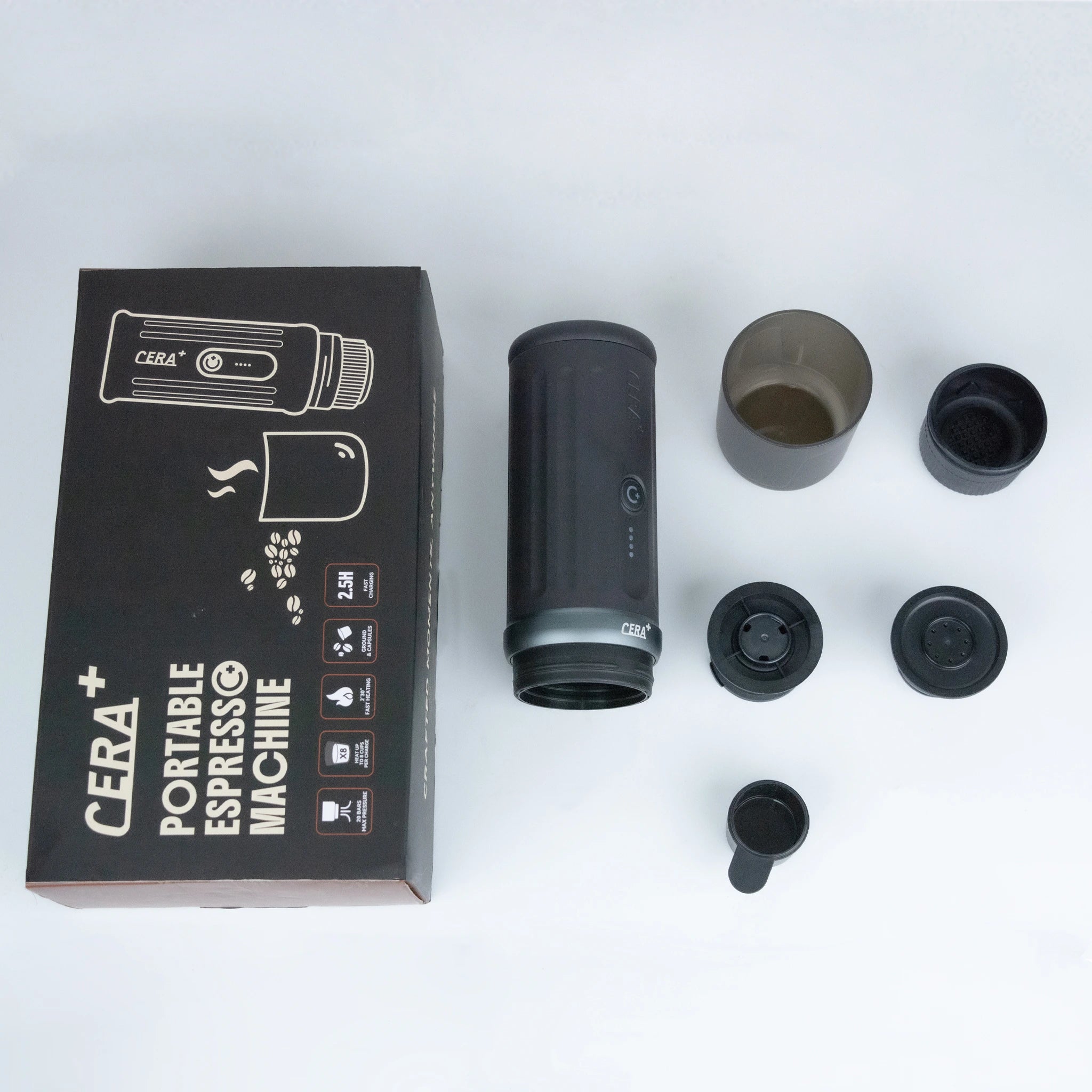 Cerapresso Portable Espresso Machine (Cosmo Gray)