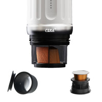 Macchina per caffè espresso portatile Cerapresso (ceramica bianca)
